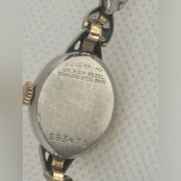 Vintage 1967 Bulova Small Dainty Ladies Watch M7 10K RGP Bezel Mechanical AS-IS main image 5